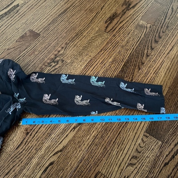 Rails | Gray‎ Button Down Blouse Kathryn Multicolor Bengal Rayon Sz S - Picture 10 of 10